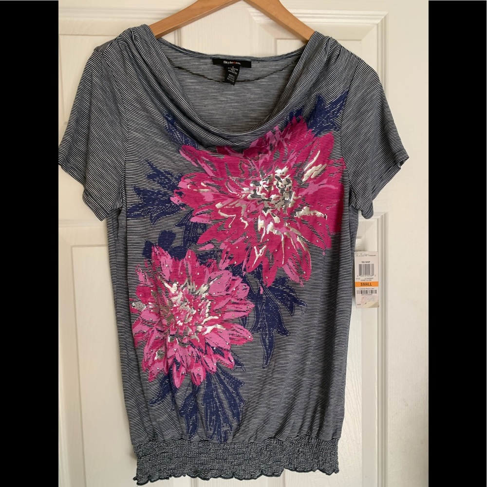 Style&co flower blouse